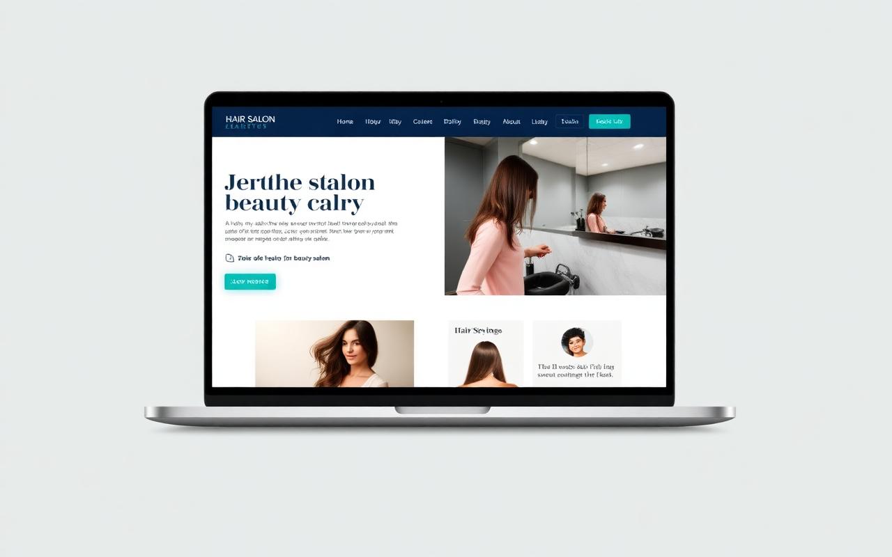 Vandit's Beauty Salon booking website
